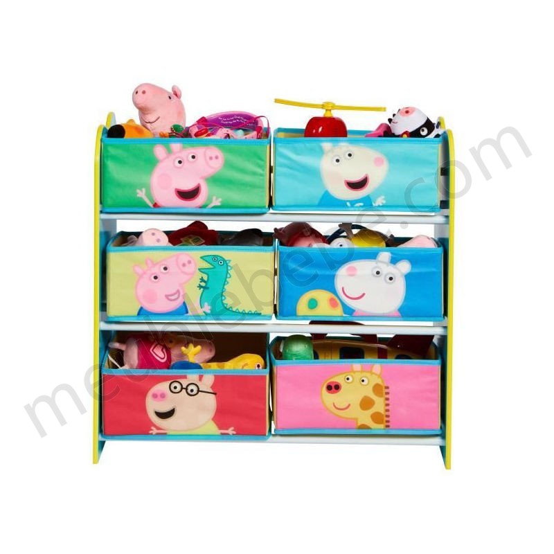 Peppa Pig - Meuble de rangement pour chambre d'enfant avec 6 bacs ventes - -1