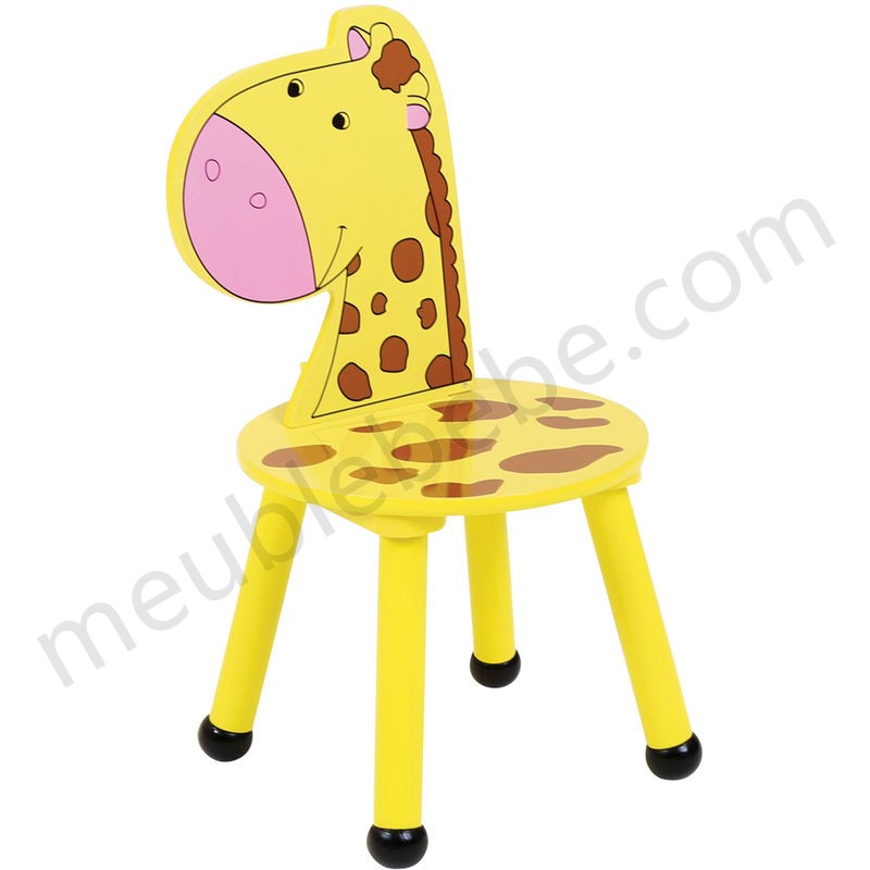 Kids - Lot table et 2 chaises en bois - motif jungle - enfant en solde - -4