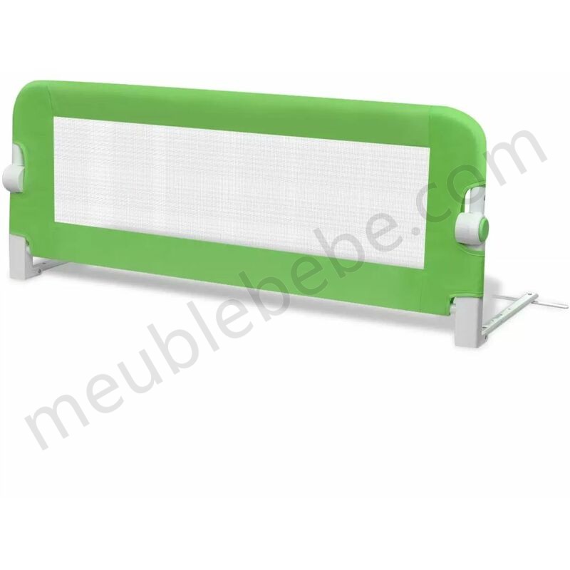 Hommoo Barrière de lit pour enfants 102 x 42 cm Vert HDV00023 en solde - -1