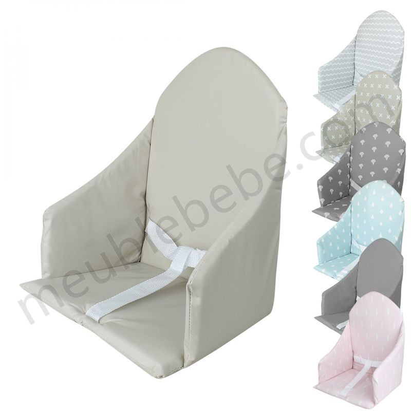 Coussin d'assise universel Miam avec harnais pour chaise haute bébé - Monsieur Bébé en solde - -0