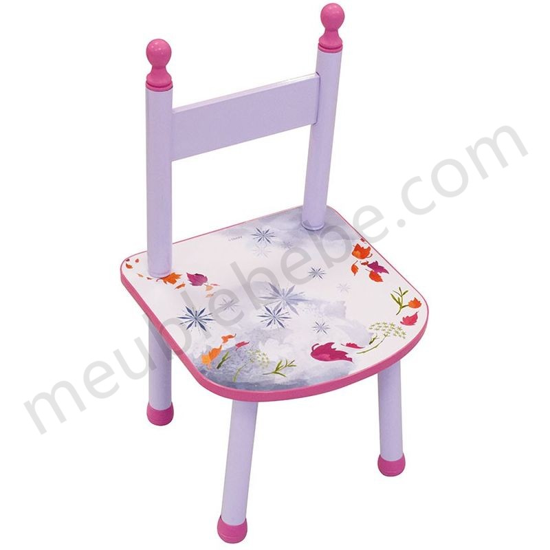 Ensemble table 2 chaises La Reine des Neiges 2 Disney Elsa et Olaf violet en solde - -2