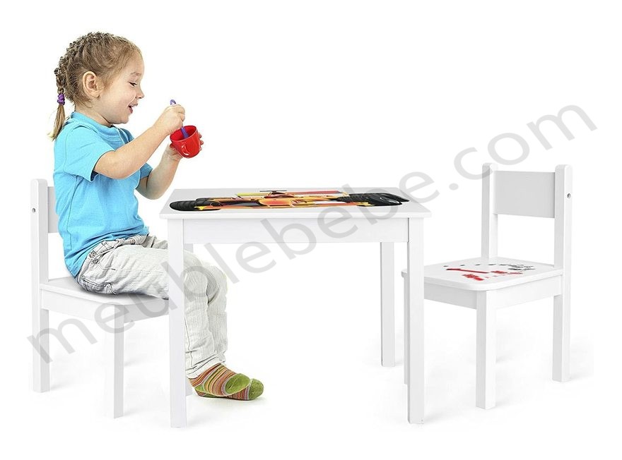 Table 'Yeti' et 2 chaises enfant Formula 1 en solde - -1