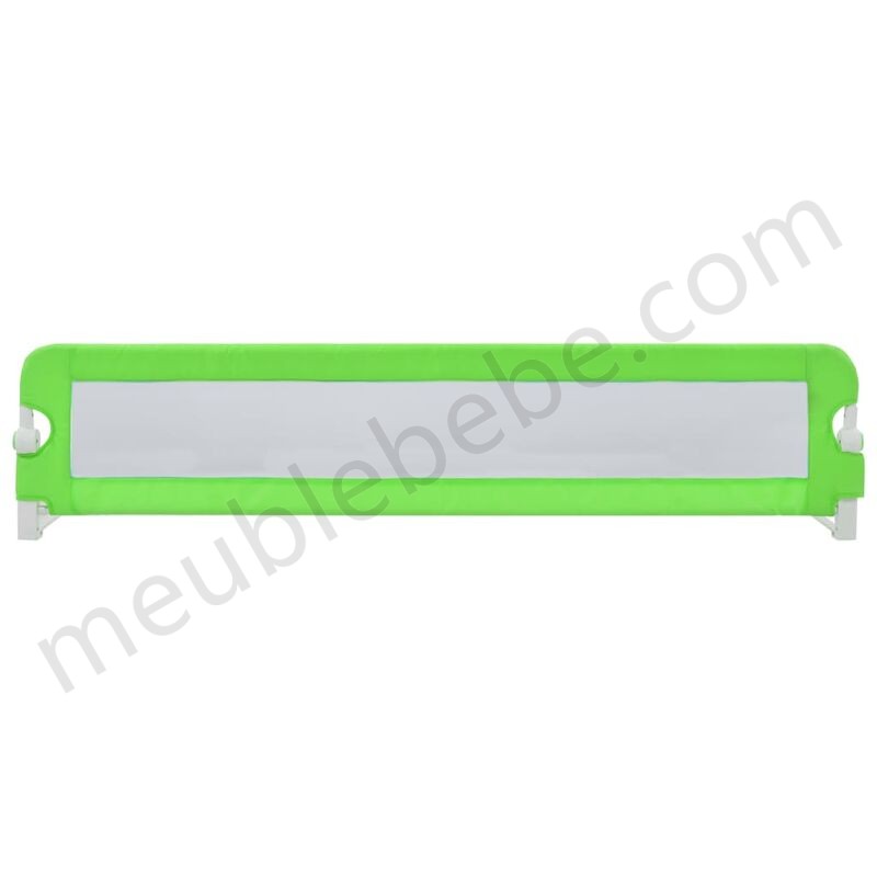 Hommoo Barrière de sécurité de lit enfant Vert 180 x 42 cm Polyester HDV00084 en solde - -2