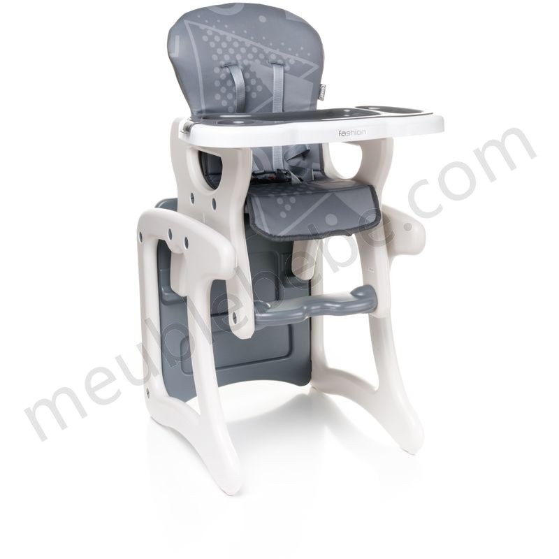 Confortable chaise haute / table enfant FASHI 2en1 | max 15kg | rouge - rouge en solde - -4
