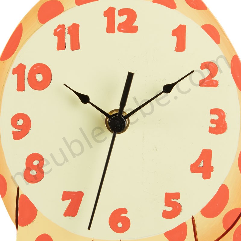 Horloge murale enfant Sunny Safari pendule bois décor chambre bébé TD-12656A en solde - -3