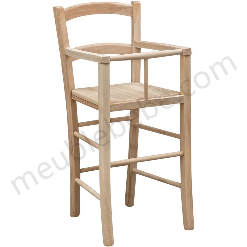 Chaise haute en bois pour table à manger restaurant pizzeria cuisine fermes pauvres art L46xPR46xH101 Cm Made In Italy en solde - -0