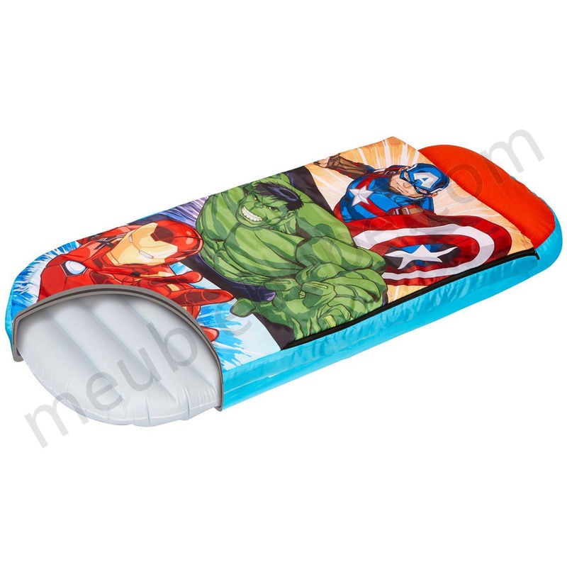 Lit gonflable pour enfants, motif Les Avengers - Dim : H20 x L62 x P150 cm -PEGANE- ventes - -1