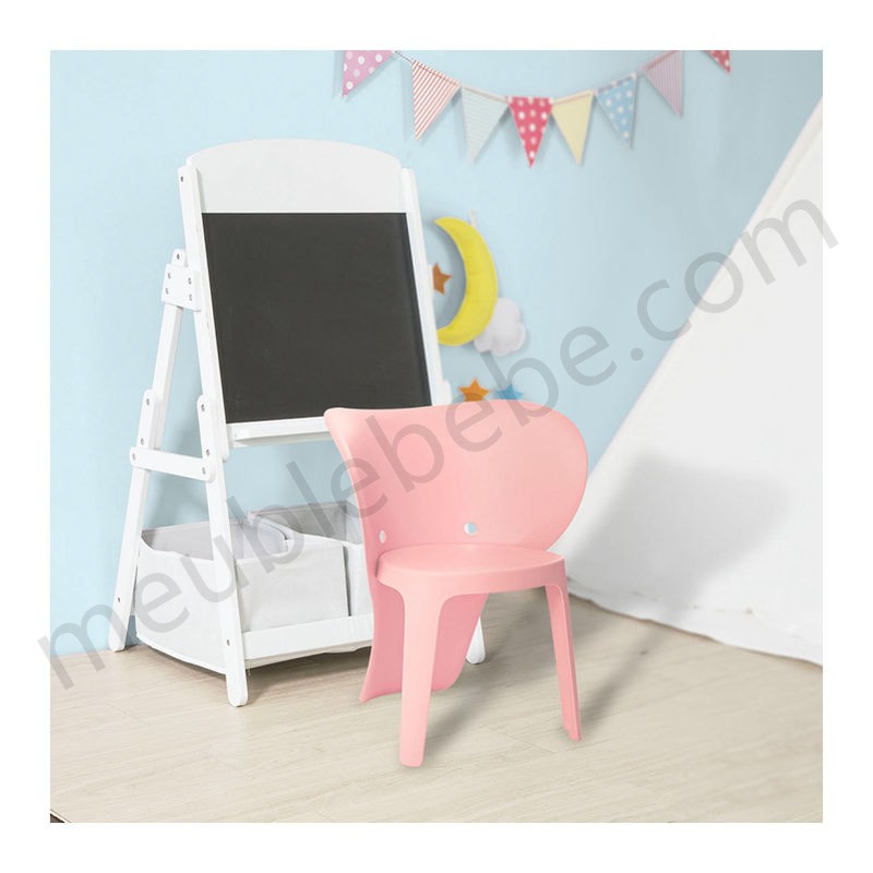 Lot de 2 Chaise Enfant Design Chaise pour Enfants Siège Garçons et Filles Confortable Éléphant Rose KMB12-Px2 SoBuy® ventes - -2