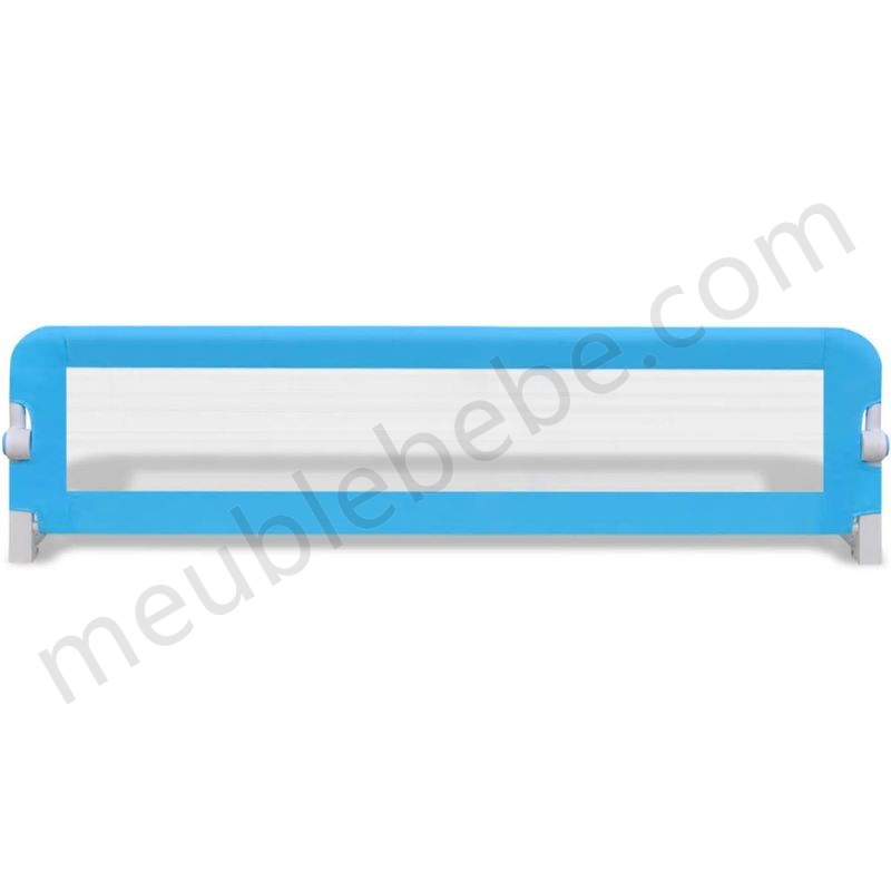 Topdeal VDTD00028_FR Barrière de lit pour enfants 150 x 42 cm Bleu en solde - -2