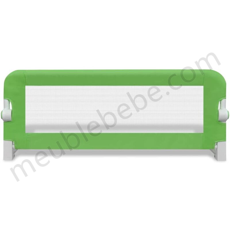 Hommoo Barrière de lit de sécurité pour tout-petits 2pcs Vert 102x42cm HDV18972 en solde - -3