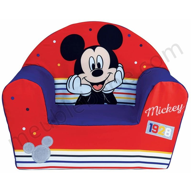 Fauteuil Club mousse Mickey Mouse Disney en solde - -0