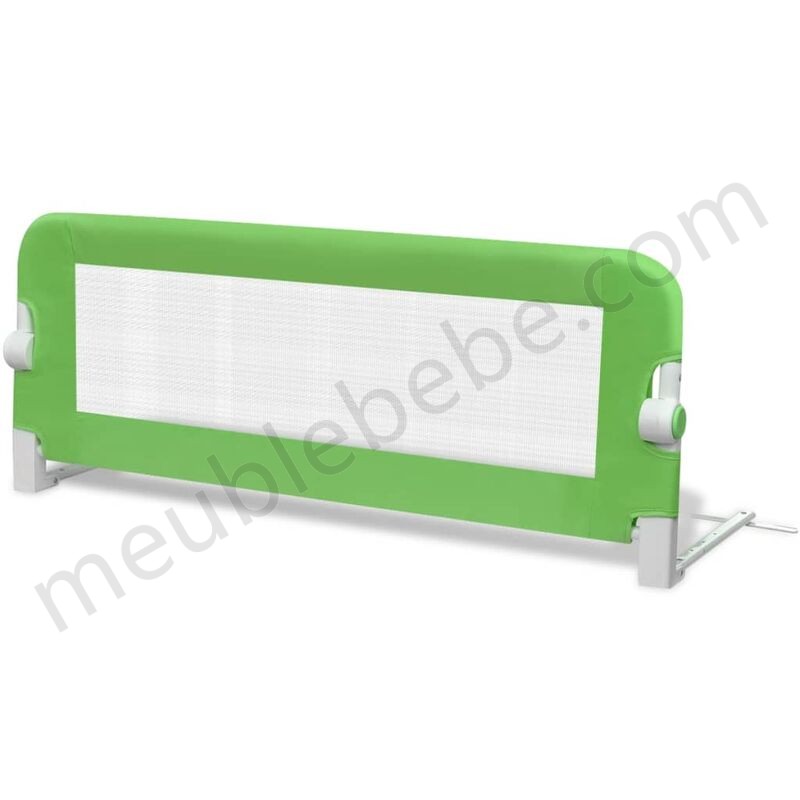 Hommoo Barrière de lit de sécurité pour tout-petits 2pcs Vert 102x42cm HDV18972 en solde - -2