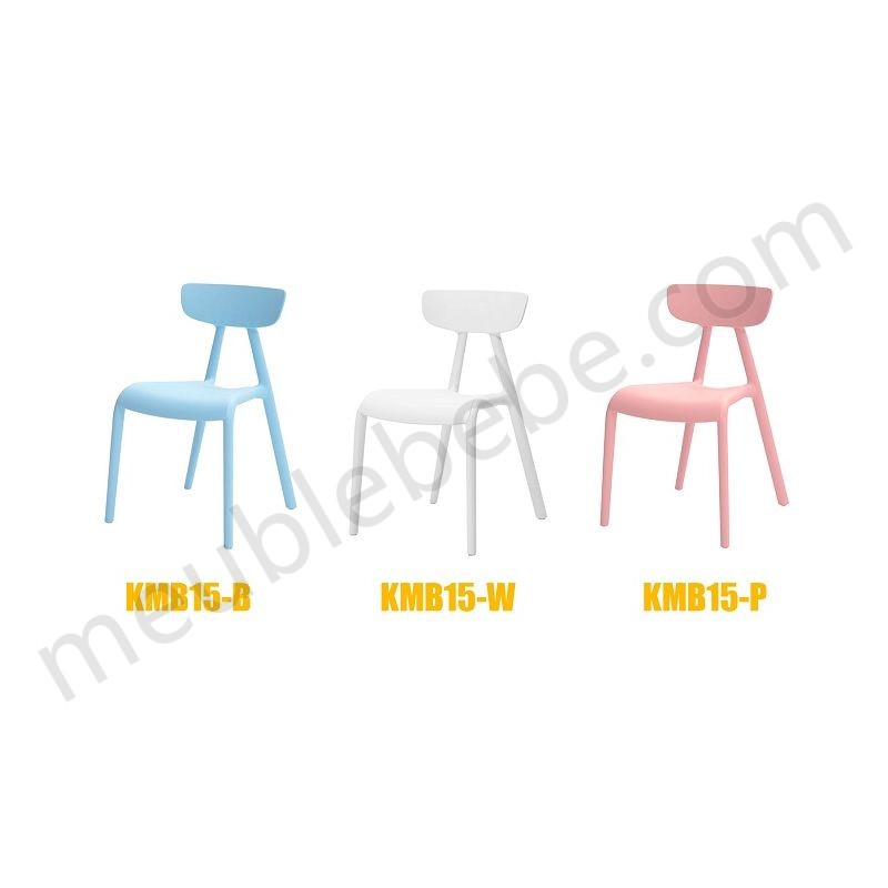Lot de 2 Chaise Enfant Design Chaise pour Enfants Siège Garçons et Filles Confortable Rose KMB15-Px2 SoBuy® ventes - -4