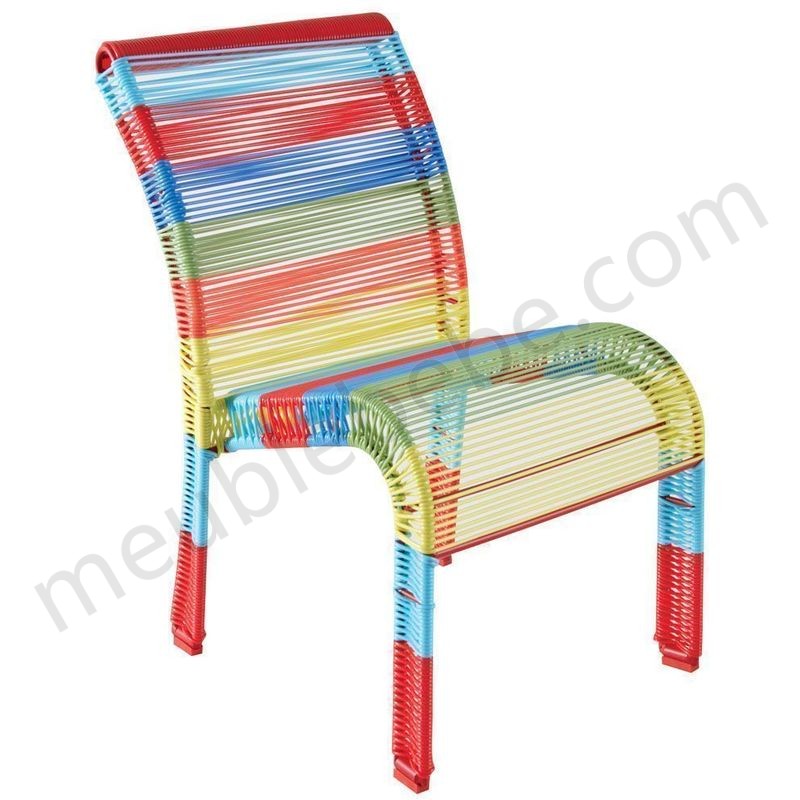Chaise enfant en polyrésine multicolore ventes - -0