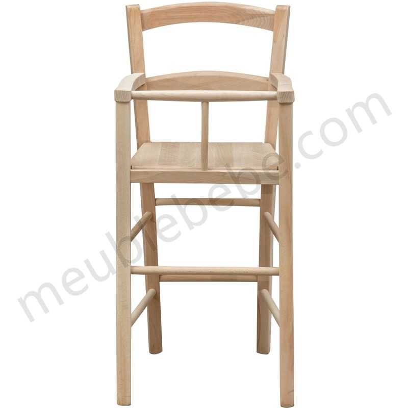 Chaise haute en bois pour table à manger restaurant pizzeria cuisine fermes pauvres art L46xPR46xH101 Cm Made In Italy en solde - -1