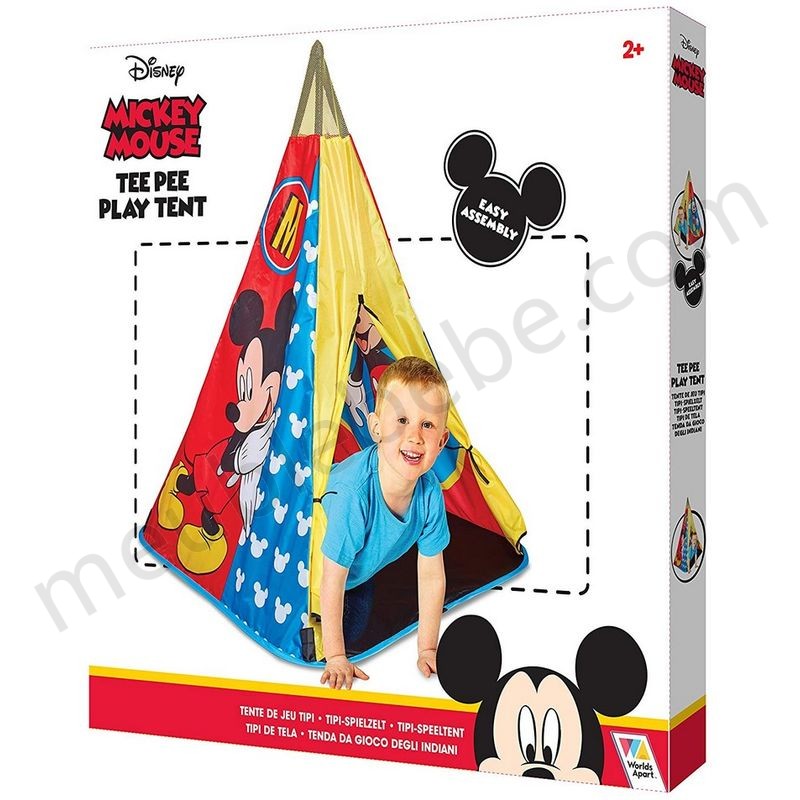 Tente de jeux Tipi garçon Mickey Mouse Disney en solde - -1