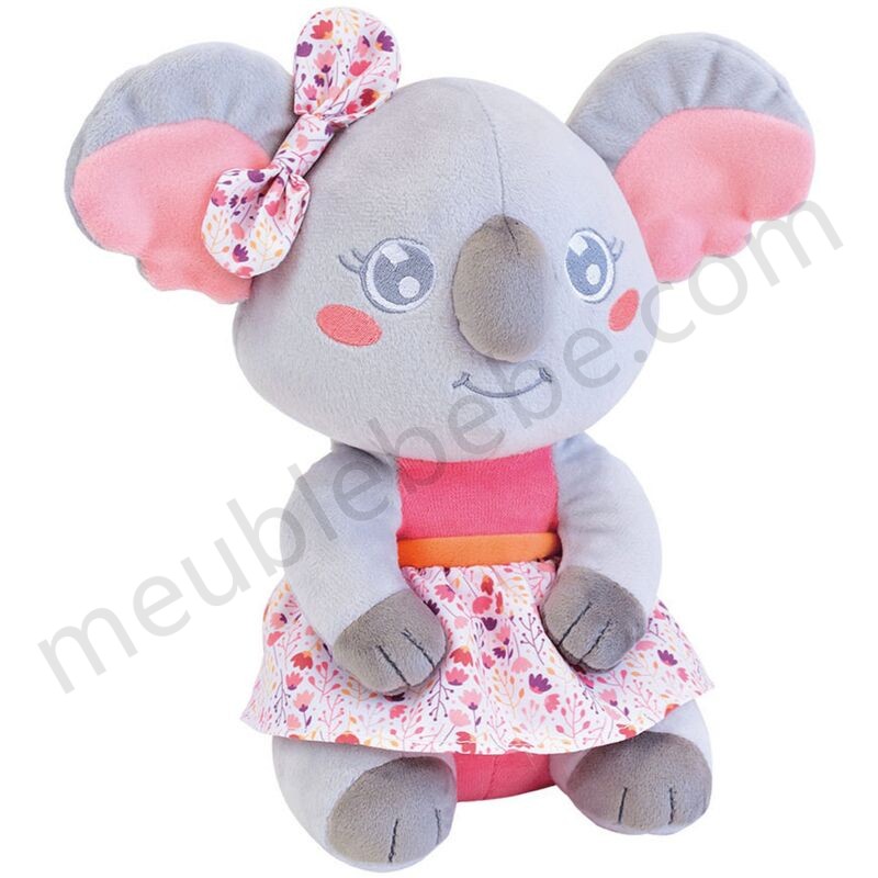 Cally Mimi Koala PELUCHE gris et rose H26 cm ventes - -1