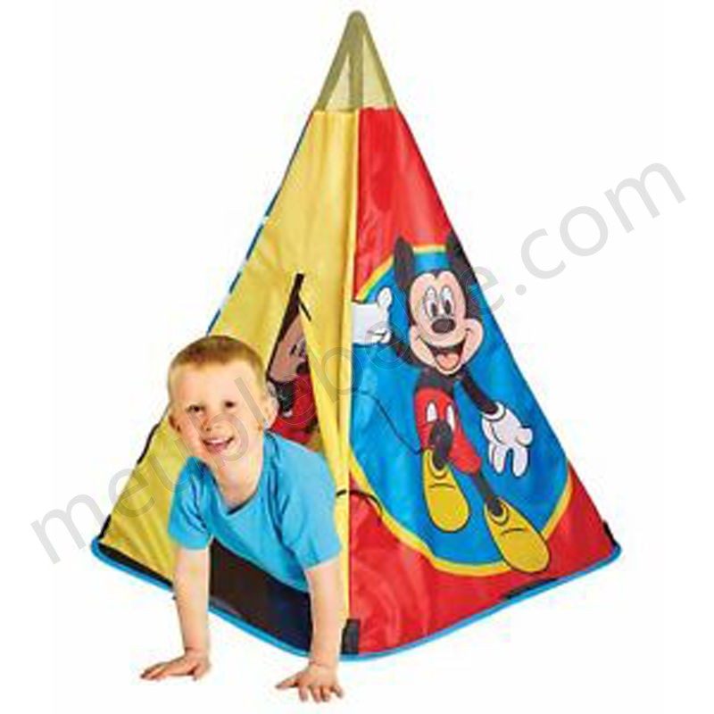 Tente de jeu tipi Disney Mickey Mouse - Dim : 120 x 100 x 100 cm -PEGANE- en solde - -1