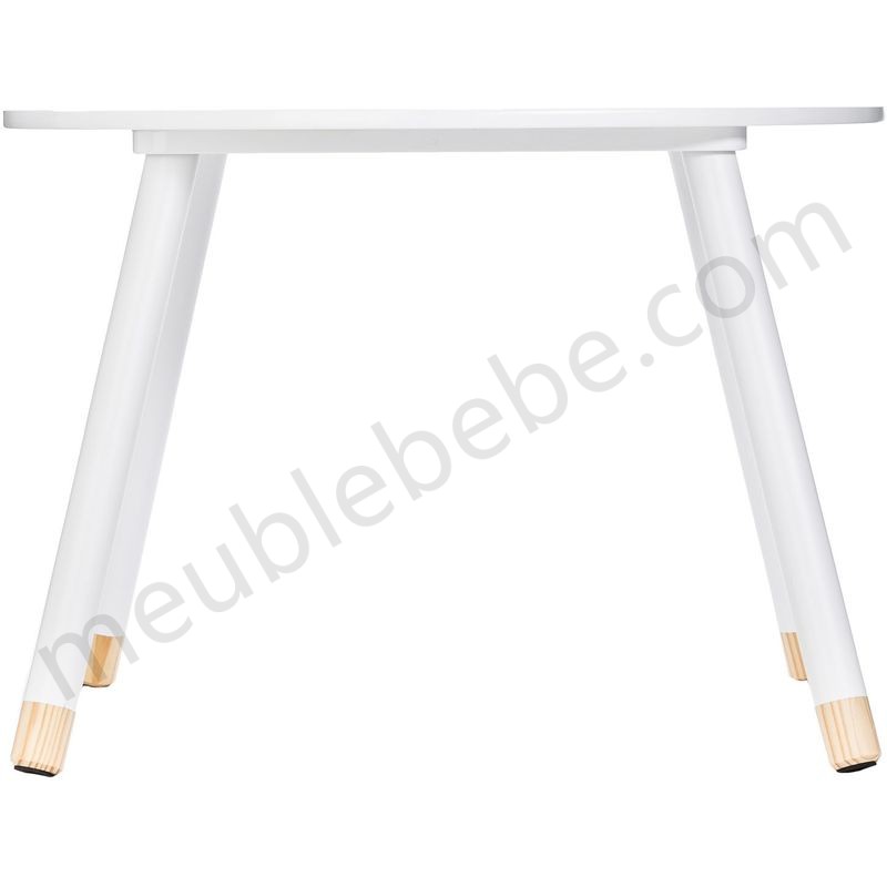 Table enfant Douceur - Diam. 60 cm - Blanc - Blanc en solde - -1