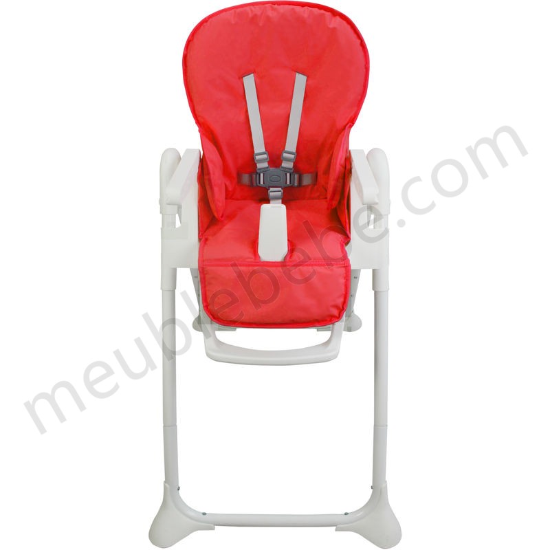 Chaise Haute pour Bébé, Chaise Pliante pour Bébé, Rouge, Taille déployée: 105 x 89 x 56 cm en solde - -1