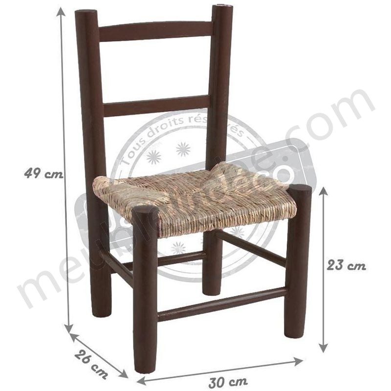 Petite chaise bois pour enfant en solde - -1