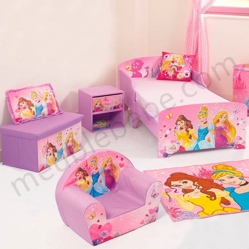 Banc & Coffre à jouets en tissu Pliable Princesse Disney ventes - -1