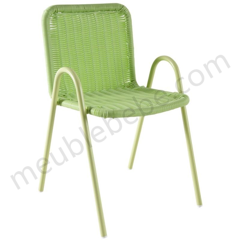 Chaise enfant en polyrésine verte - Vert ventes - -0