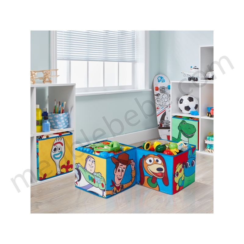 Lot de 4 cubes de rangement et décoratifs Toy Story Disney 28 cm ventes - -3