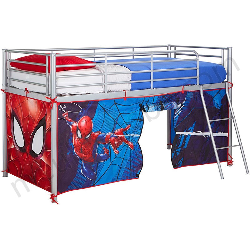 Kit en tissu Spider-Man de Marvel pour décorer un lit surélevé ventes - -0