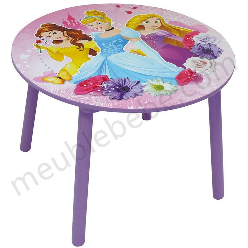 Table ronde Princesse Disney Fleurs en solde - Table ronde Princesse Disney Fleurs en solde