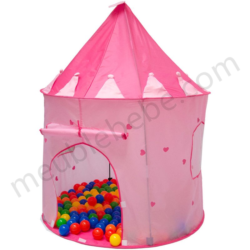 LittleTom Tente de jardin à boules 100x100x135cm jouet pour petites filles Rose en solde - LittleTom Tente de jardin à boules 100x100x135cm jouet pour petites filles Rose en solde
