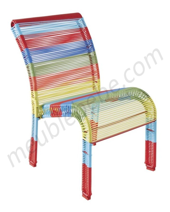 Chaise enfant en polyrésine et métal laqué multicolore ventes - Chaise enfant en polyrésine et métal laqué multicolore ventes