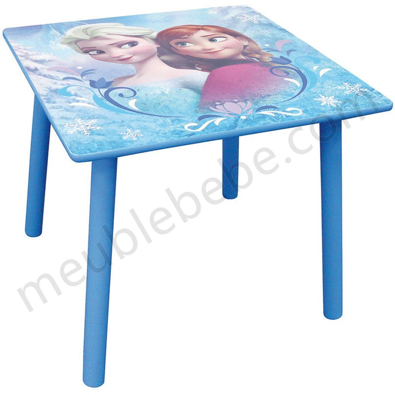 Table carrée La Reine des Neiges bois Disney en solde - Table carrée La Reine des Neiges bois Disney en solde