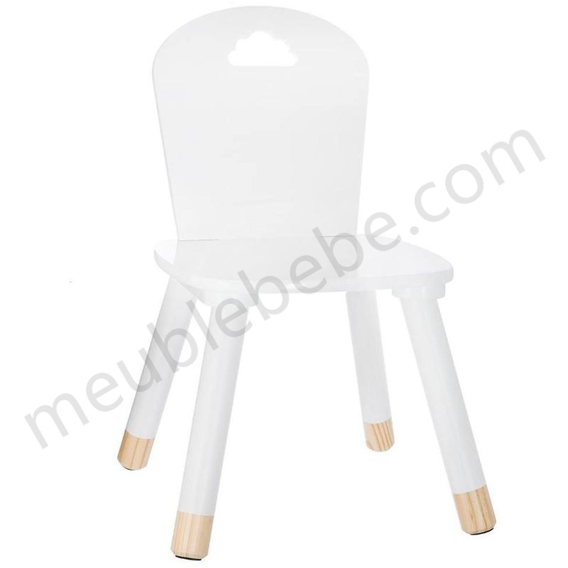 Chaise douceur blanche pour enfant en bois - Blanc en solde - Chaise douceur blanche pour enfant en bois - Blanc en solde