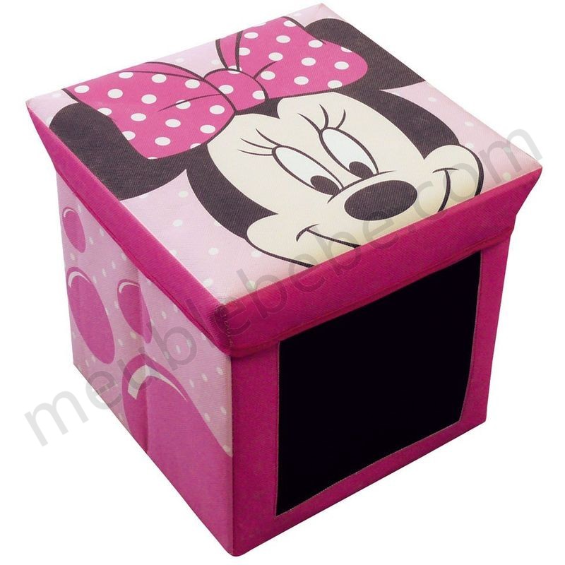 Tabouret de rangement et ardoise Minnie Mouse Disney en solde - Tabouret de rangement et ardoise Minnie Mouse Disney en solde
