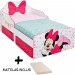 Lit + Matelas enfant Minnie Disney Noeud avec tiroirs de rangement ventes
