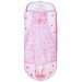 Lit gonflable pour enfant de couleur rose - Dim : H20 x L62 x P150 cm -PEGANE- ventes - 0