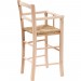 Chaise haute en bois pour table à manger restaurant pizzeria cuisine rustique pauvre art L43xPR43xH91 Cm Made In Italy en solde - 4
