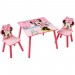 Ensemble table et 2 chaises pour enfant motif Disney Minnie -PEGANE- en solde