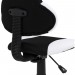 Chaise de bureau pour enfant ALONDRA fauteuil pivotant avec hauteur réglable, revêtement en mesh noir/blanc en solde - 3