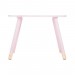 Table douceur rose pour enfant en bois Ø60cm - Rose en solde - 1