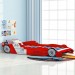 Topdeal VDTD10567_FR Lit voiture de course pour enfants 90 x 200 cm Rouge ventes
