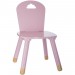 Chaise douceur rose pour enfant en bois - Rose en solde - 0