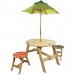 Ensemble table et 2 chaises d'extérieur jardin en bois pour enfant fille garçon Fantasy Fields TD-0030A en solde