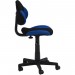 Chaise de bureau pour enfant ALONDRA fauteuil pivotant avec hauteur réglable, revêtement en mesh noir/bleu en solde - 1