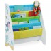 Bibliothèque enfants, 4 casiers suspendus, motif sirène, étagères pour livres;HlP: 71x62x29 cm, multicolore ventes - 0