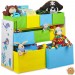 Etagère enfants, 9 boîtes en tissu, motif sirène, meuble pour jouets, HxlxP 66x82,5x29,5 cm,coloré ventes