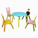 Charles  Animal enfants 5 pièces Meubles Table en bois et chaise en solde