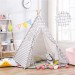 Tente de Jeu Tente de Tipi pour Enfant Chambre D¨¦coration 1.3M JAUNE en solde