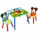 Ensemble table et 2 chaises motif Mickey Disney -PEGANE- en solde